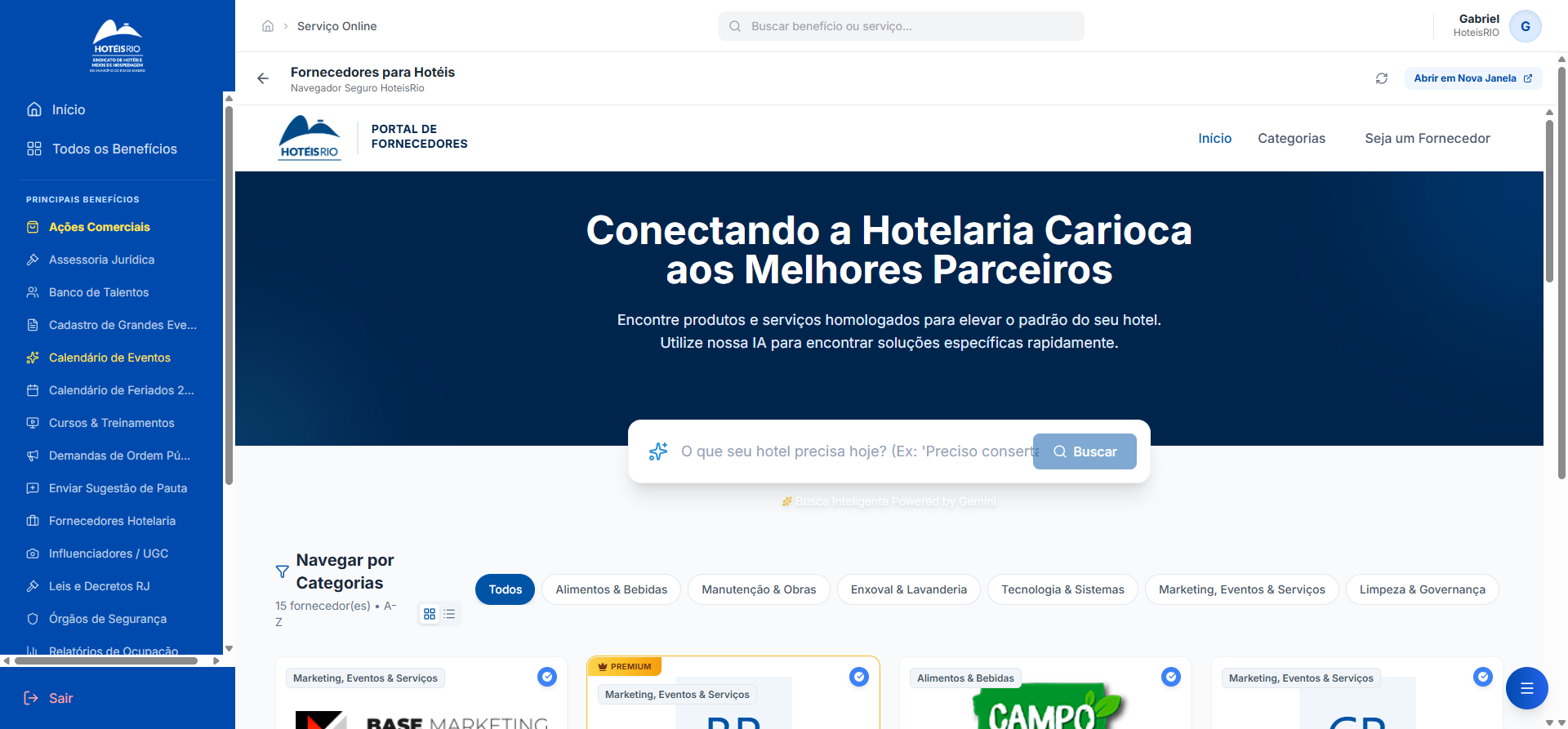 Portal de Fornecedores